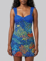 Coral Dreamscape Dress