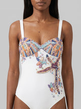 Selene Sea Shell Swimsuit White