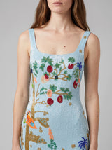Safari Lagoon Beaded Maxi Dress