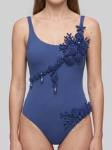 Pearl Reef Asymmetric Multi Colour Swimsuit