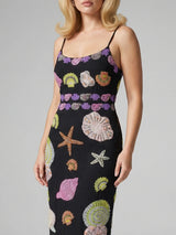 New York Strapped Dress- Black