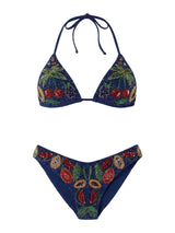 Cherry Bikini Bottom in Navy