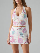 Celeste Beaded Co ord Skirt