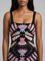 Oceanus x Zandra Rhodes Dreamy Dress Black