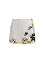Mei Flattering Summer Luxe Co-ord Skirt - White