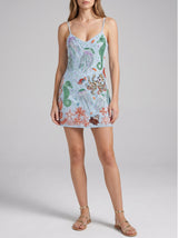 Marine Dream Light Blue Mini Dress