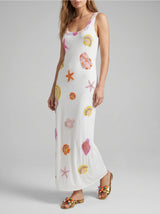 New York Bold Strapped Maxi Dress - Multi Colour