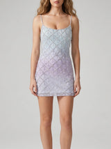 Arabella Blue Purple Ombre Mini Dress