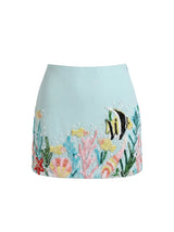 Moorish Idol Co-ord Skirt Blue