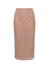 Calliope Nude Luxury Embroidered Crystal Co-Ord