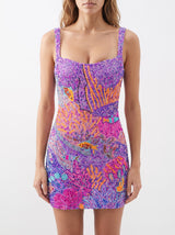 Lilac Coral Muse Mini Dress