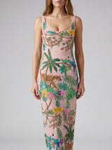 Tropica Pink Maxi Dress
