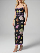 New York Strapped Dress- Black