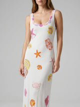 New York Bold Strapped Maxi Dress - Multi Colour