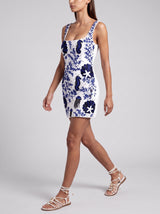Electra Reef Navy and White Mini Dress