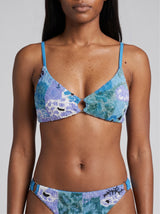 Leila Beaded Blue Bikini Bottom