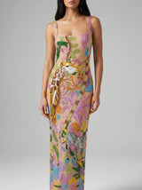 Safari Garden Beaded Maxi Dress