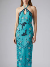 Dolphin Halterneck Maxi Dress