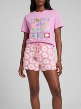 Lilac Plage Tee Beaded T-Shirt