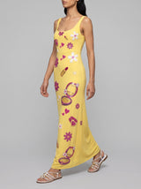 Totally Spies Lycra Long Dress Cosmetic Yellow