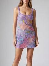 Coral Muse Mini Dress