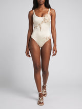 Pearl Reef Asymmetric Multi Colour Swimsuit