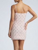 Arabella Hand Beaded Crystal Dress Multi Colour
