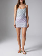 Arabella Blue Purple Ombre Mini Dress