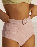Heidi Hand Beaded Bikini Bottom - Oceanus Swimwear
