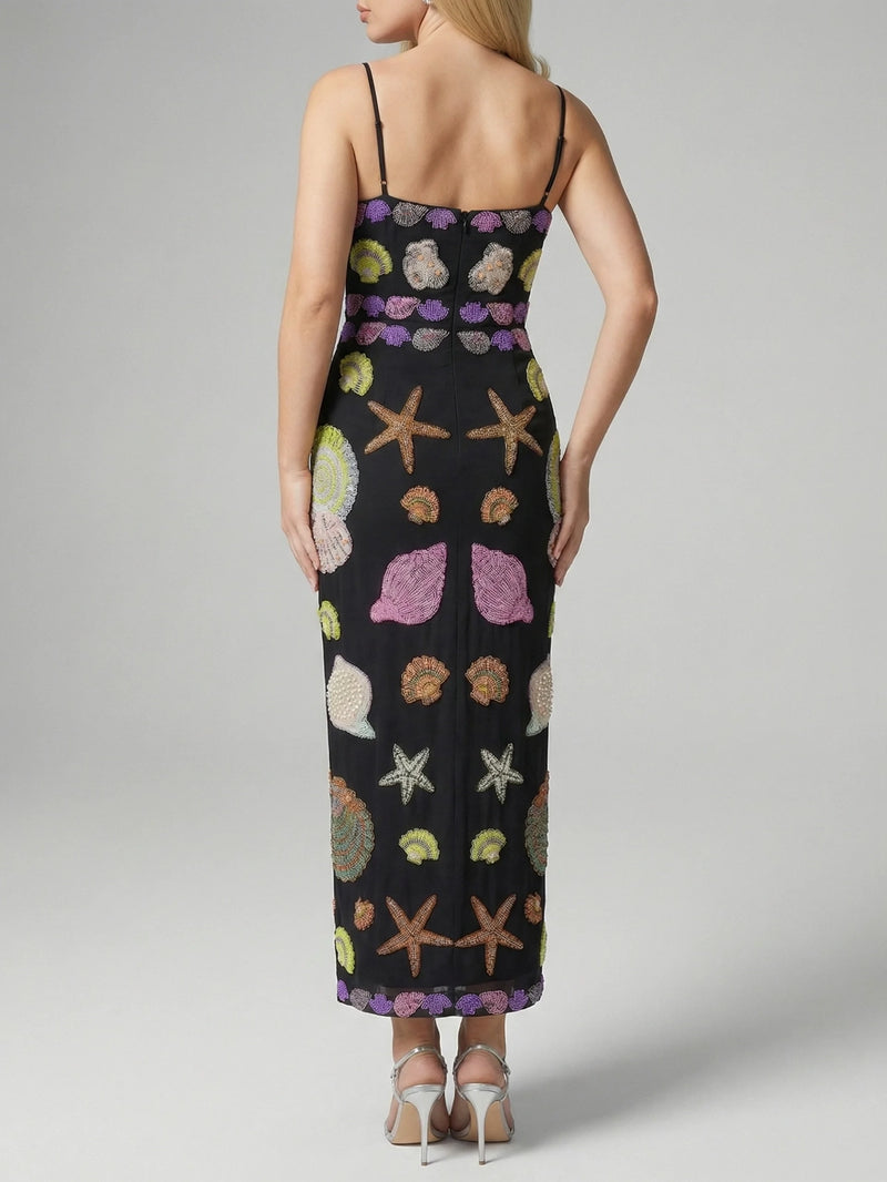 New York Strapped Black Dress