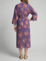 Kimono Blue Face Flower