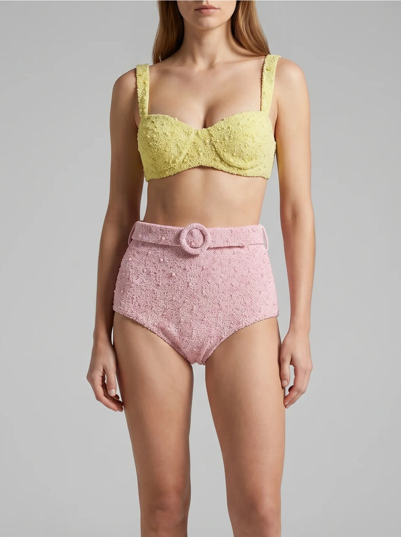 Heidi Hand Beaded Bikini Bottom Multi Colour
