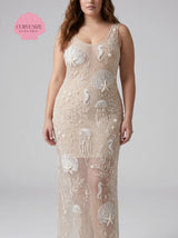 Curve Coralie Sheer Maxi Dress