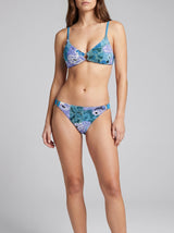 Leila Beaded Blue Bikini Bottom