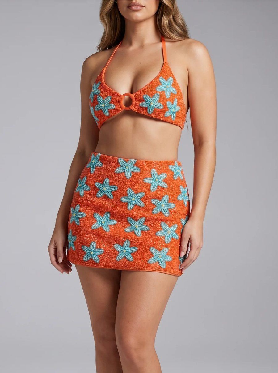 Mia's Marina Mini Skirt Multicolour