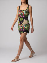 Pandora Luxe Hand Beaded Black Dress