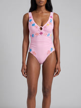 Oceanus Pearl Tide Baby Pink Swimsuit