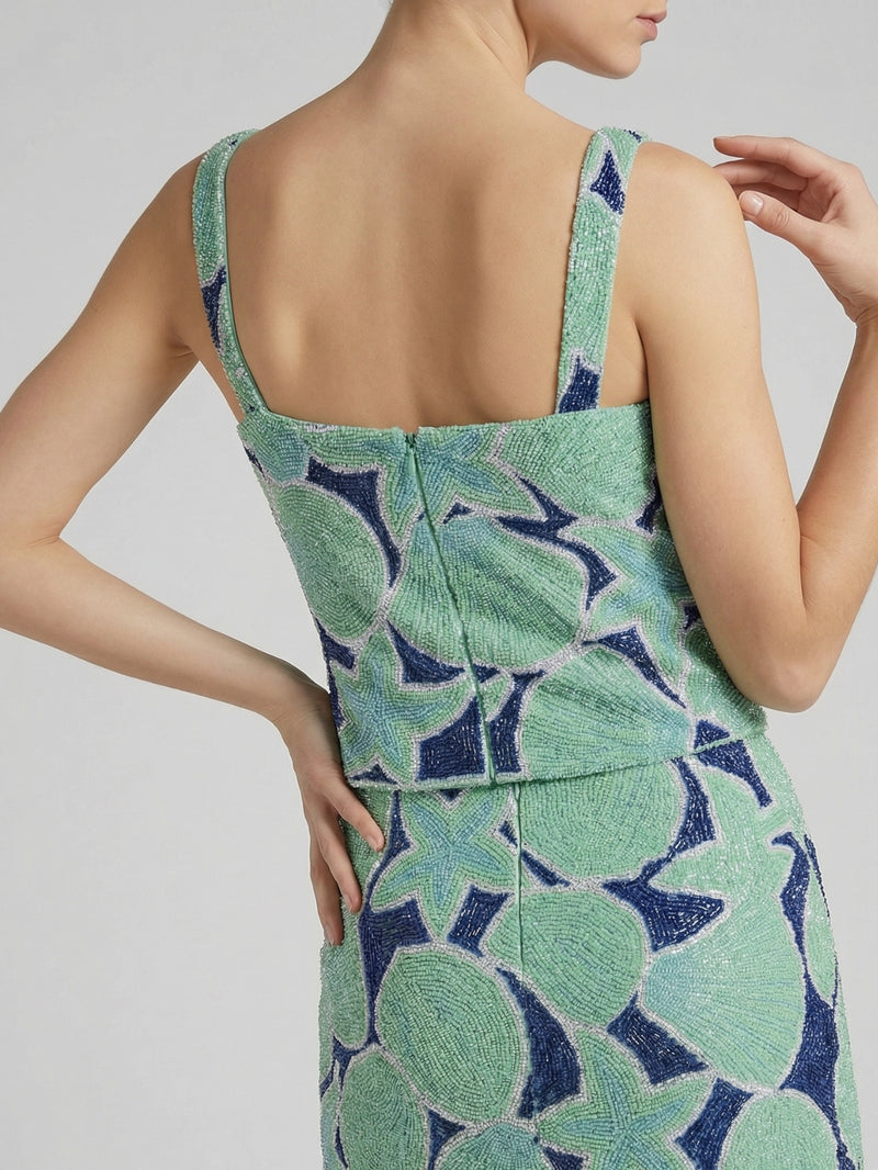 Sea Moscow Green Co-ord Skirt