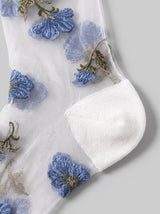 Blue Daisy Muse Socks