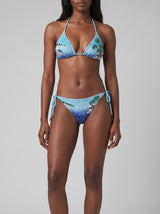 Oceanus x Taylor Nunez Island Blue Triangle Bikini Top