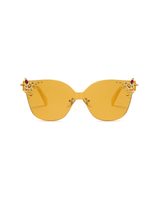 Oceanus x SOJOS Glowheart Sunglasses Yellow - Oceanus Swimwear
