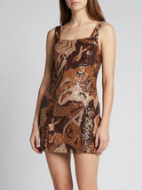 Boston Mosaic Beaded Mini Dress