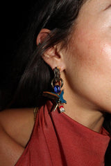 The Smoking Bird Earrings - Oceanus Swimwear