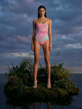 Tiffany Beaded Swimsuit Pink Oceanus x By Poppy in Stock