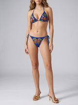 Mulata Hand-Beaded Bikini Top in Stock