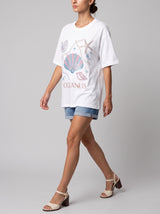 Concha T White Beaded T-Shirt