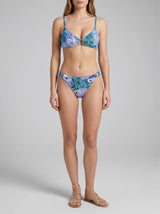 Leila Beaded Blue Bikini Bottom