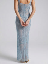 Saltwater Slip Blue Maxi Dress