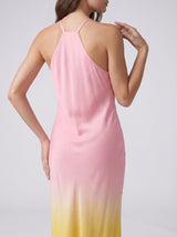 Curve Dolphin Hand Beaded Maxi Dress