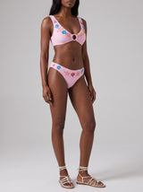 Oceanus Pearl Tide Multi-color Bikini Bottom